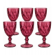 Jogo 6 Taças 320ml Diamond Lilás Vidro